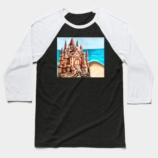 Sand Castle Baseball T-Shirt